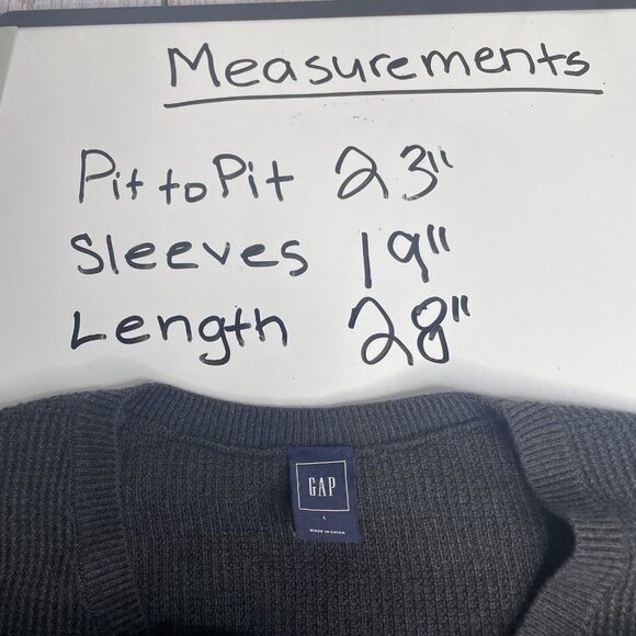 Gap Women's Sweater Size L Wool Coastal Fisherman Nautical Striped Warm - Picture 13 of 14